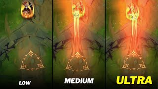 High Noon Leona : Low to Ultra Graphics Effects Comparison | Wildrift