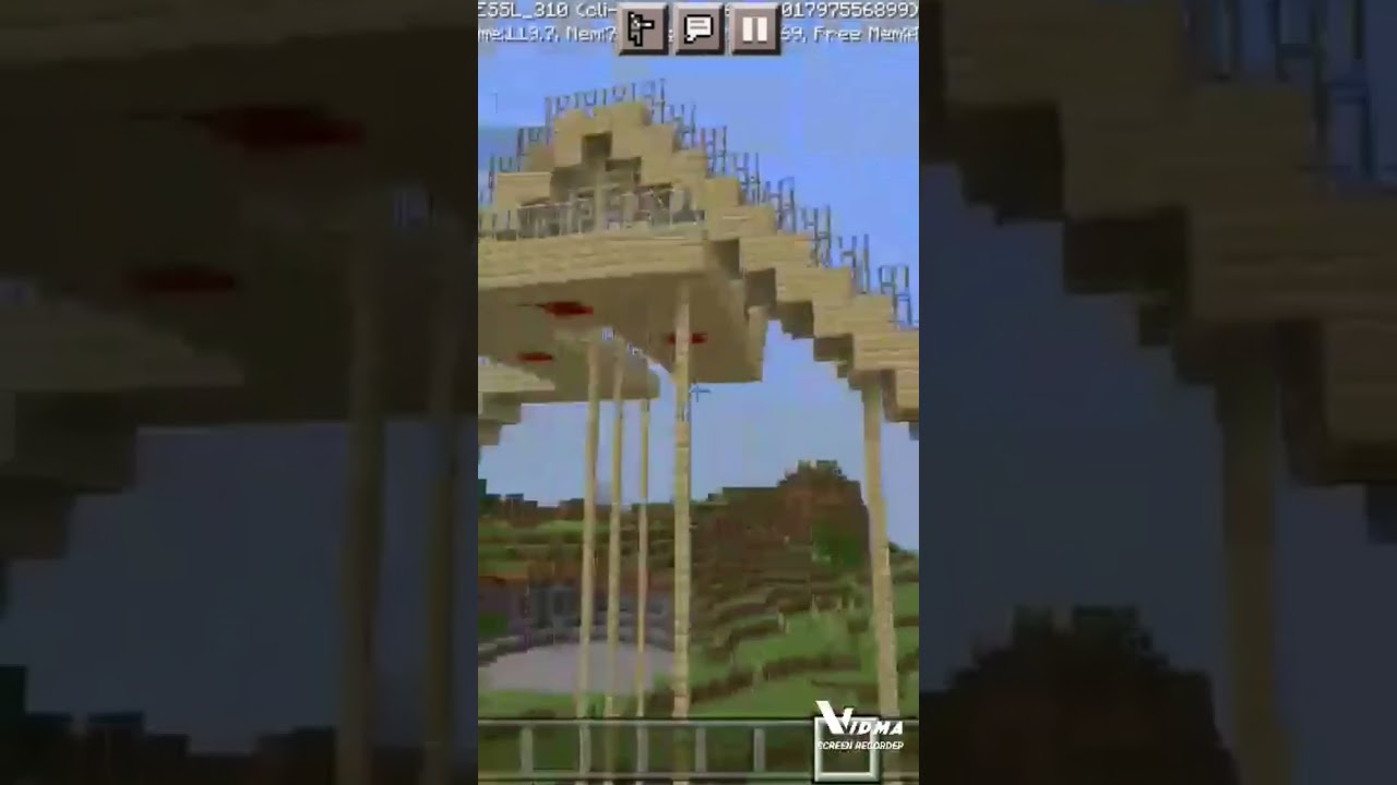 Minecraft: DIY Roller Coaster😱😱😱