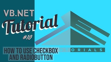 VB.Net Tutorial #10 - How to use CheckBox and RadioButton