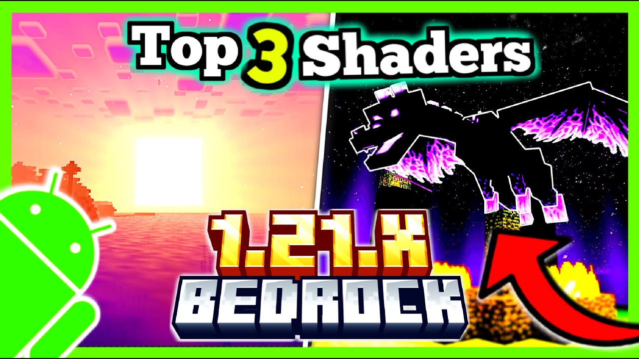 🔴 TOP 3 MEJORES SHADERS para MCPE (26.X)!! | ACTIVA LOS NUEVOS SHADERS ...