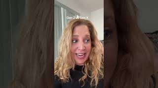 Gen X vs Gen Z #funnyshorts #oldaf #dating #humor #work