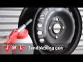 Jwl sandblasting gun  set  removes rust  ingrained dirt efficiently