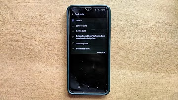 How to Reset Default Font Style in Samsung Galaxy Mobile