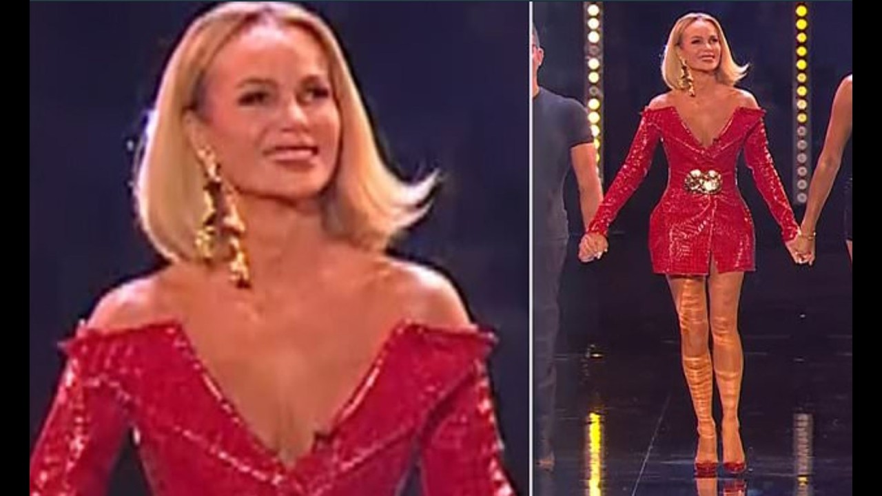 amanda holden red dress bgt Amanda Holden, 46, dismisses THAT Britain's Got Talent dress backlash:  'It's a good thing' | Celebrity News | Showbiz & TV