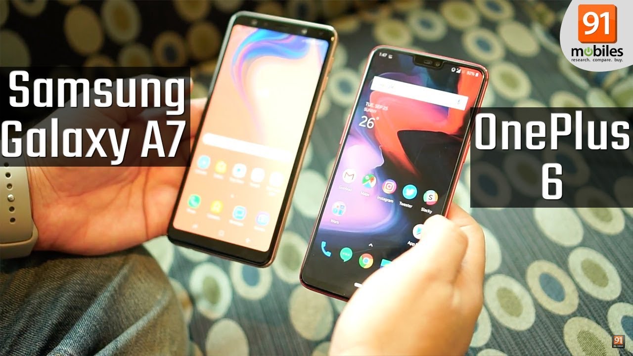 Oneplus 6 vs samsung a7 2018