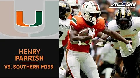 Miami RB Henry Parrish Jr. Highlights vs. Southern...