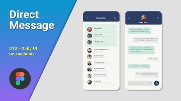Daily UI - Direct Message | by zaydanus