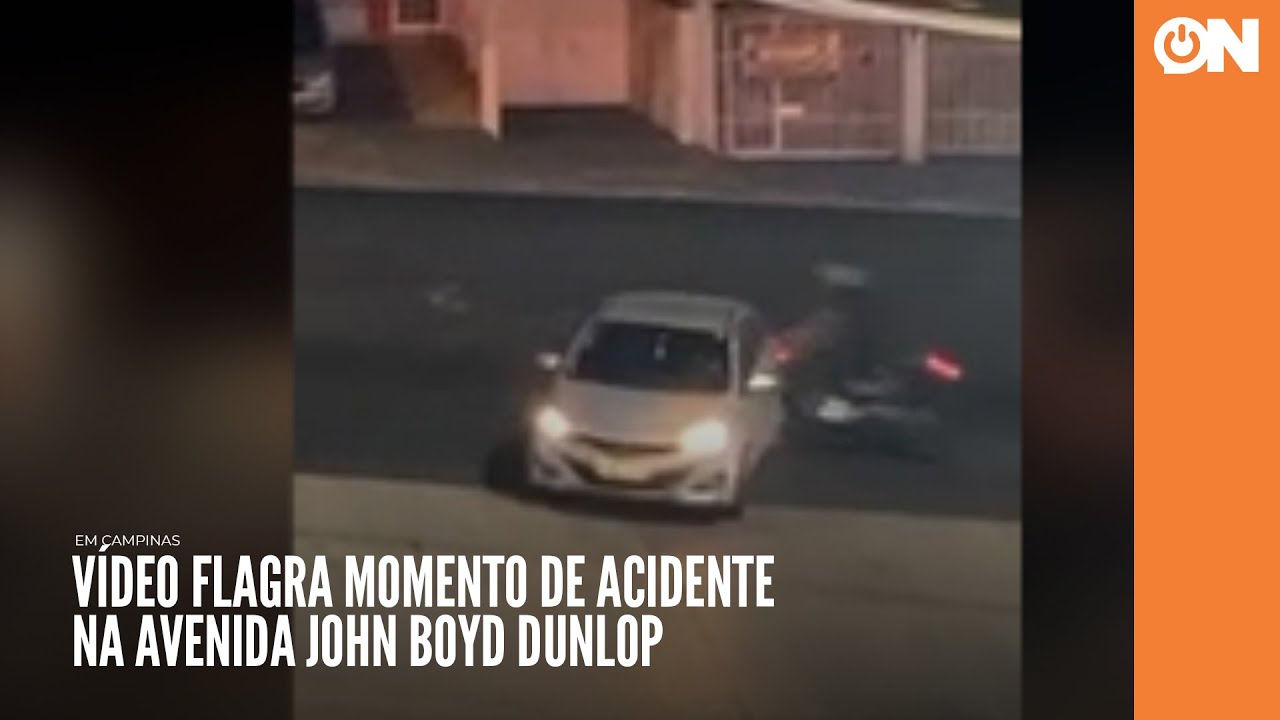 Vídeo flagra momento de acidente na John Boyd, em Campinas