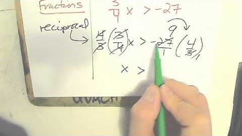 Algebra 1 (Section 3.3-Multiplying and Dividing Inequalities)