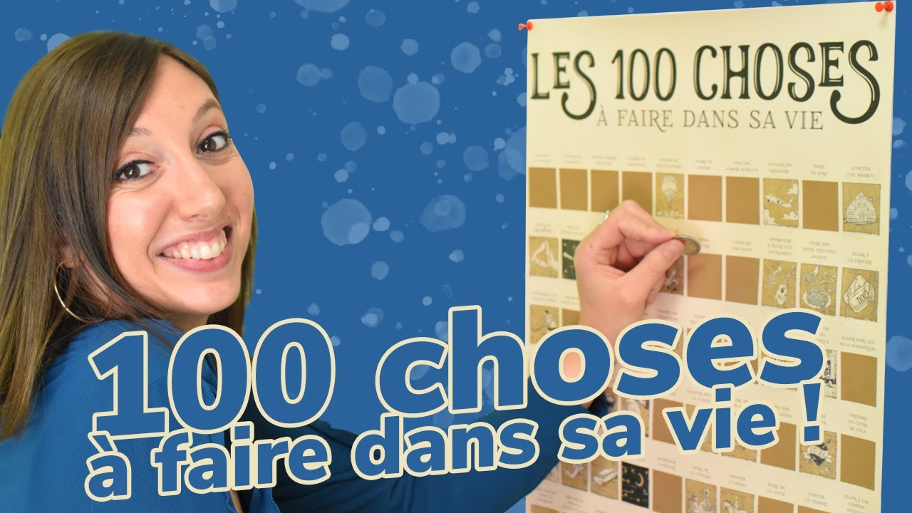 Poster à Gratter 100 Lieux à Visiter dans sa Vie