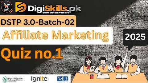 Digiskills Affiliate Marketing Quiz 1 Solution 2025(DSPT 3.0 batch 2 ) #affiliatemarketingquiz#quiz 