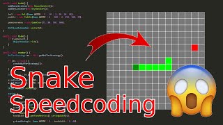 Speed Coding Snake Java 1080P