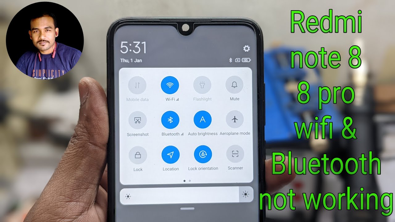 Redmi Note 8 Pro Bluetooth Wi-Fi Not Working Fix | Redmi Note 8, Note 8Pro  Wifi & Bluetooth Problem - Youtube