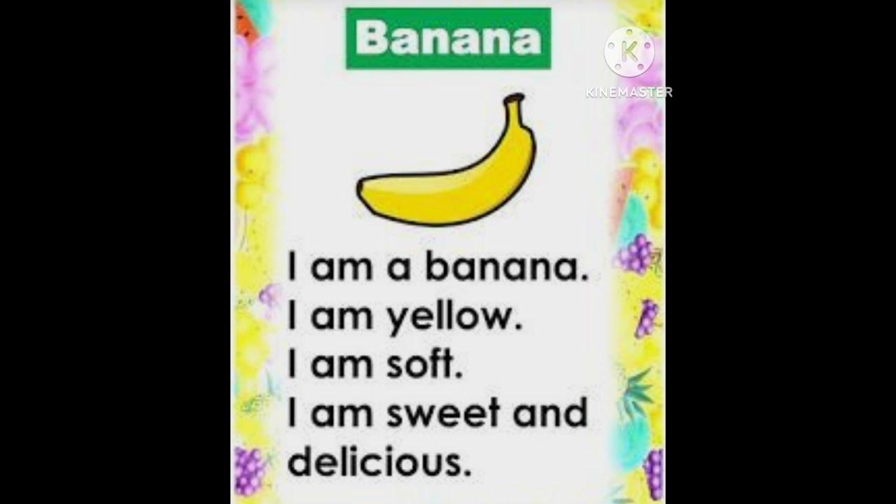 small and easy sentences, reading practice, Banana conversation shorts