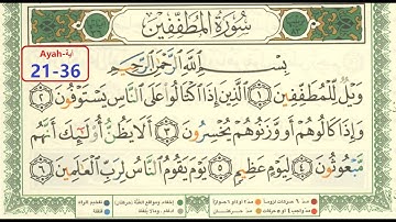 83-Sorah-Al mutaffifin-ayah -21-36-سورة المطففين