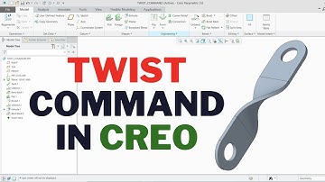 Creo tutorial | Twist sheet metal command in Creo | Creo tutorial for beginner