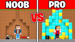 Base Secreta NOOB vs PRO no minecraft