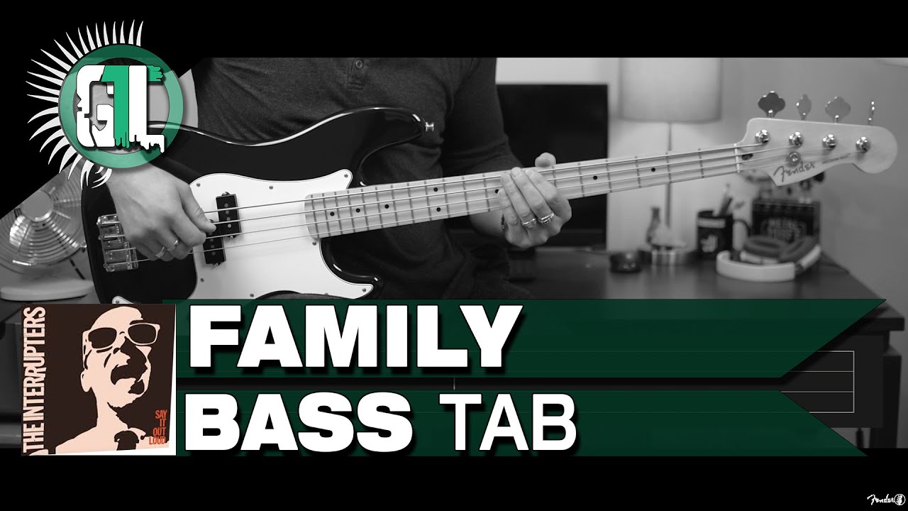 Interrupters Family Bass Cover With Tabs in the Video YouTube