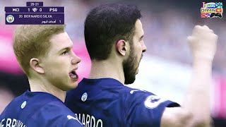 مباراة مان سيتى وباريس سان جيرمان 2 - 0 | ابطال اوروبا | Man City vs PSG