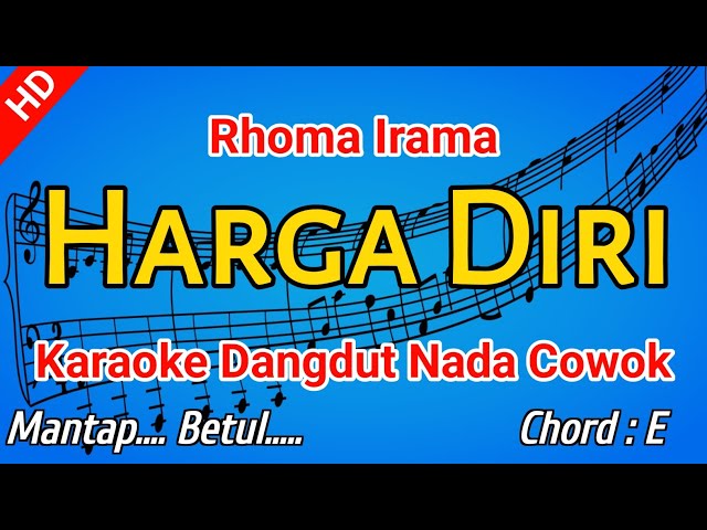 HARGA DIRI - Rhoma irama | KARAOKE HD class=