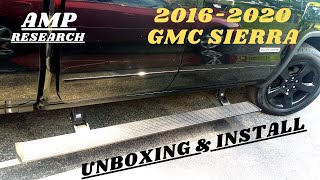 AMP RESEARCH POWER STEPS SIERRA UNBOXING & INSTALL.