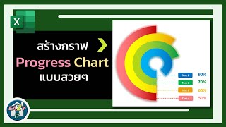 Excel Ep.17 สร้างกราฟ Progress Chart แบบสวยๆบน Excel Excel Ep.17 สร้างกราฟ Progress Chart แบบสวยๆบน Excel