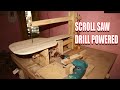 Scroll Saw Kayu Tenaga Mesin Bor (Wooden Scroll Saw Drill Powered)