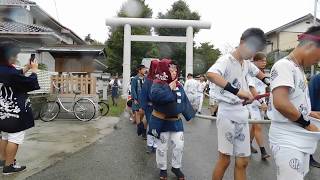 20180916 2002やわたんまち2日目神明神社を出発する山車