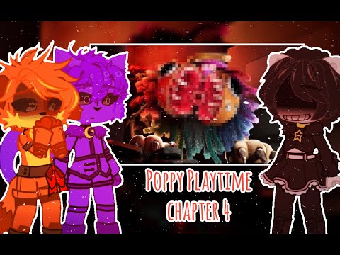 ✨ Reaction 🧸 Poppy Playtime Chapter 4 Trailer ✨ Yarnaby 🎃 Gacha Club ✨