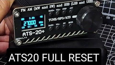 ATS20 & ATS20+ How to Reset