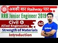 9:00 PM - RRB JE 2019 | Civil Engg by Sandeep Sir | Strength of Materials (Introduction)
