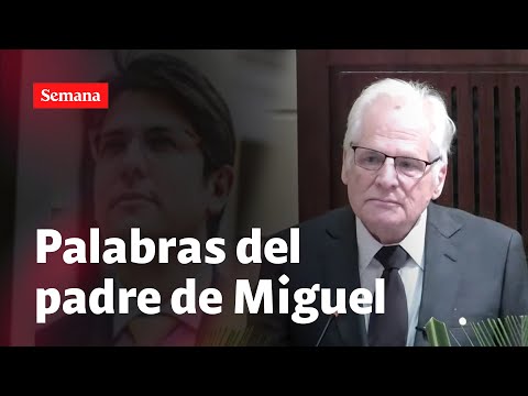 Discurso de Miguel Uribe Londoño en la despedida de SU HIJO, Miguel Uribe Turbay
