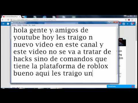 Comandos Para Roblox Parte 1 Youtube - roblox comandos