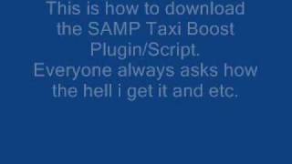 GTA SAMP Taxi Boost Plugin