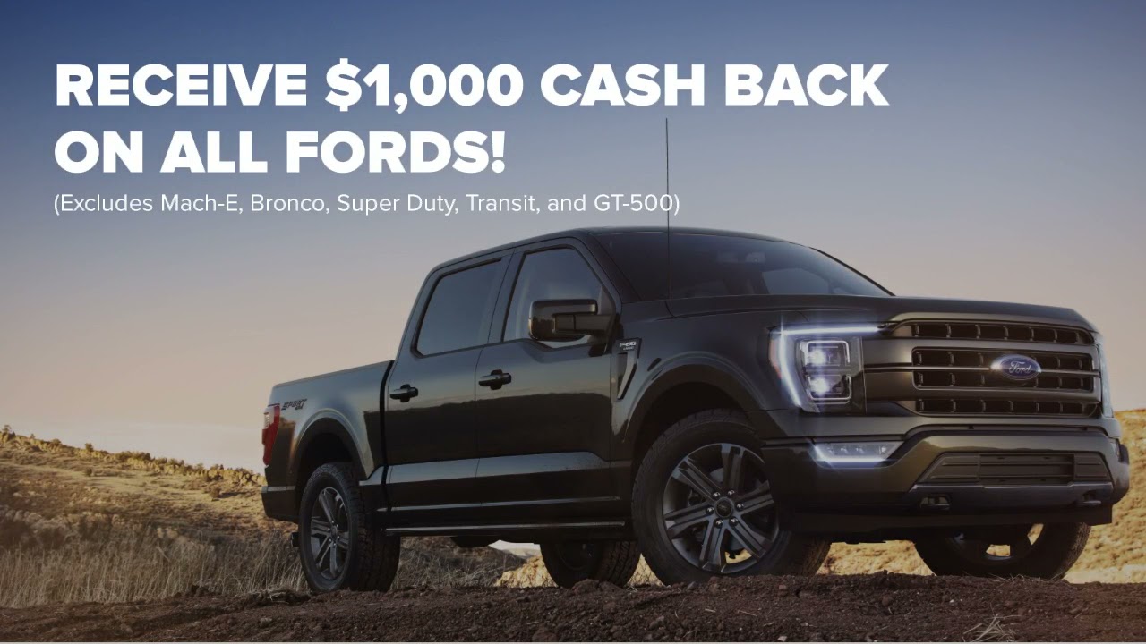 Receive $1,000 Cash Back at Miller Ford!