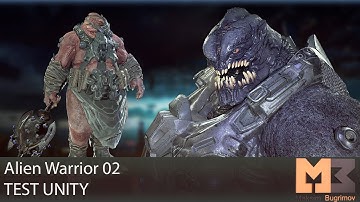 Alien Warrior 02 Test In Unity