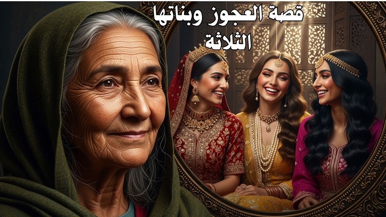 قصة العجوز وبناتها الثلاثة