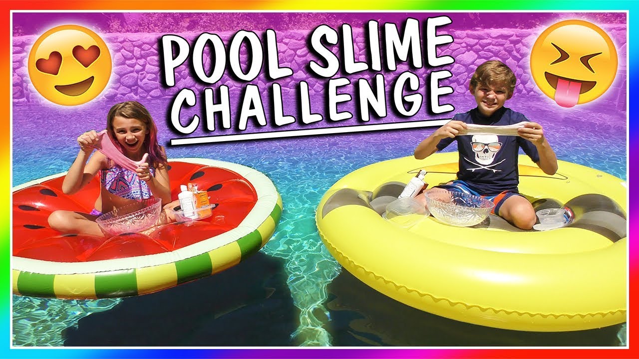 Swimming Pool Slime Challenge We Are The Davises Youtube