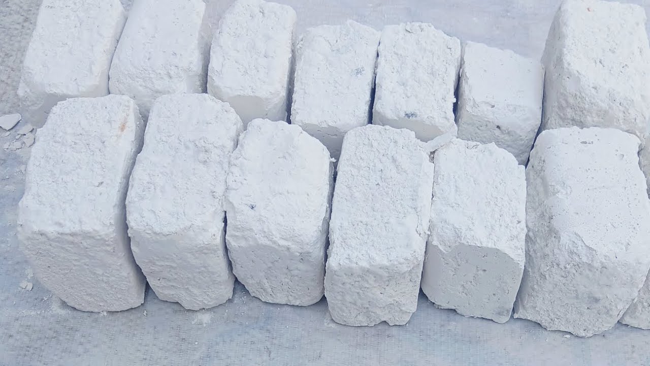 White homemade blocks  intrend  crushing #softtexture  #satisfying #viral #crunchy #powdery #asmr