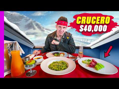 24 horas comiendo en un crucero de $40,000 a la Antártida