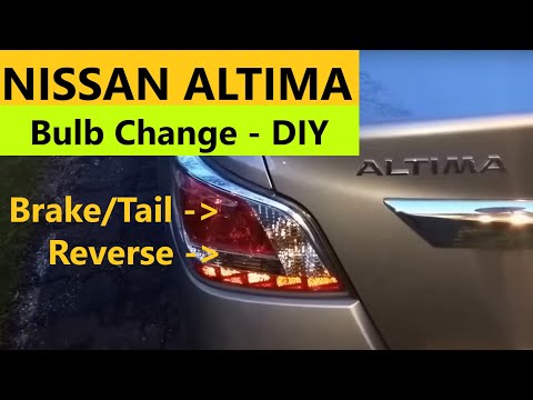 2013 - 2017 Nissan Altima Tail light Brake bulb change - DIY video