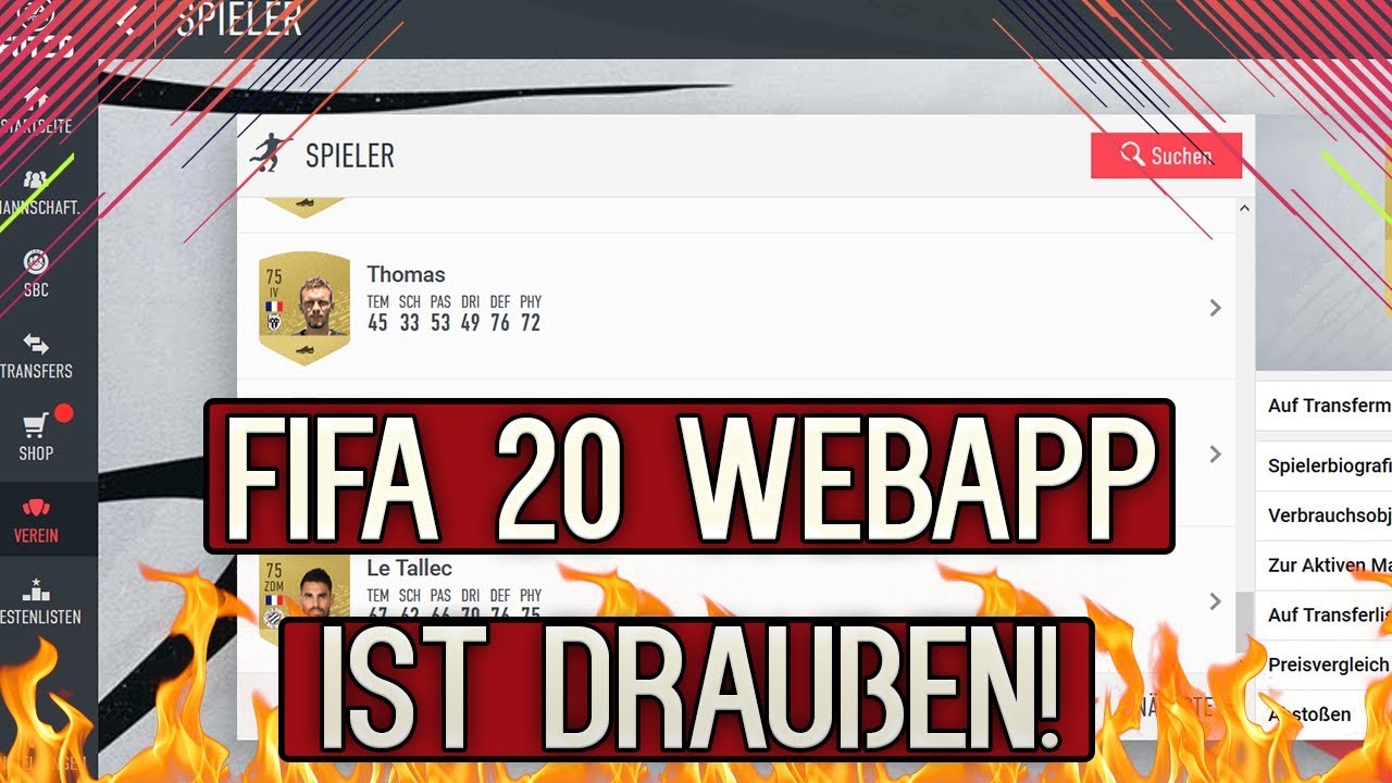 FIFA 20 WEBAPP IST DRAUßEN!🔥