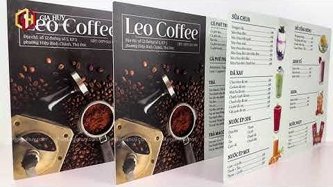 Bảng Menu Quán Cafe Nhìn Là Mê 😋 Chất Liệu Nhựa Chống Nước Tuyệt Đối 👍