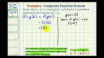 Ex 2 Domain of a Composite Function