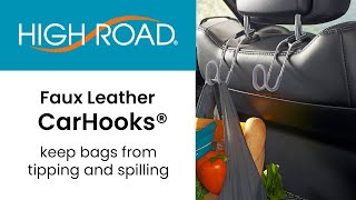 High Road's Faux Leather CarHooks Hold up to 40 lbs. - Won't Bend or Break by High Road Car Organizers 11 views 1 year ago 29 seconds