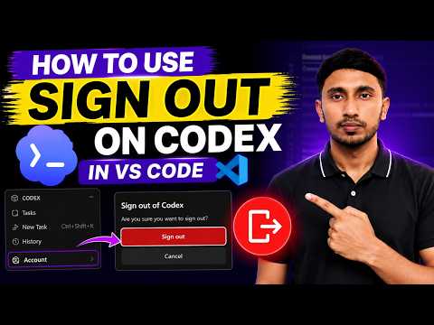 How to use Signout on Codex in VSCode