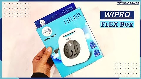 Wipro Flex box with Universal Socket & 4 meter long cord||Unboxing & Review in Hindi||TechnoSangs