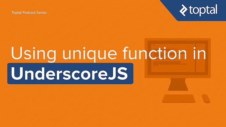 JavaScript Video Tutorial - Using uniq() function in UnderscoreJS