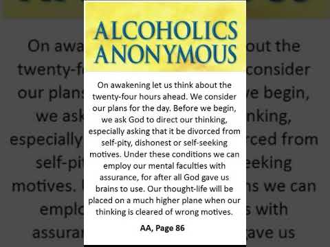 AA Page 86 ON AWAKING