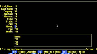 FilePro - Chapter 2 - Define Screens Must Fill-in fields on Screen